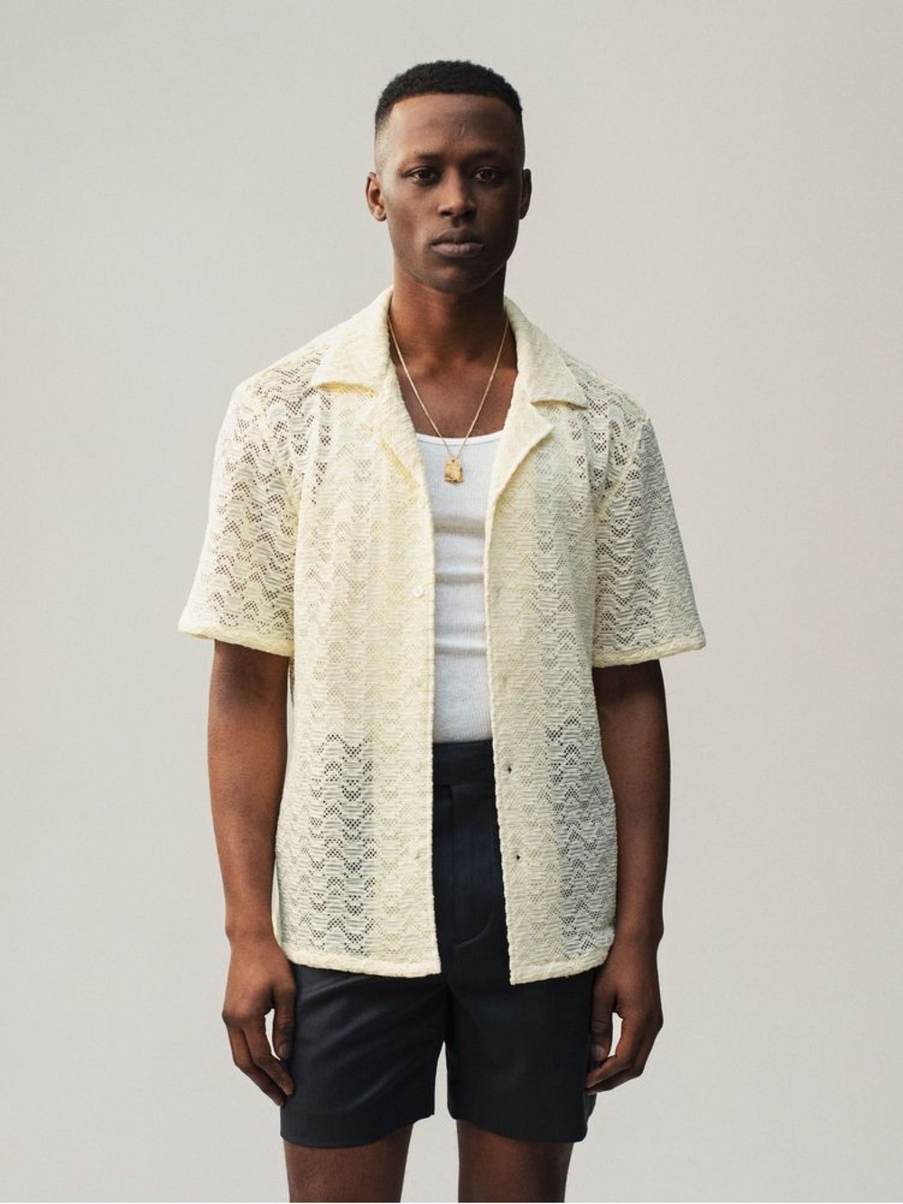 Aime Leon Dore Rico Lace Shirt - Afterglow